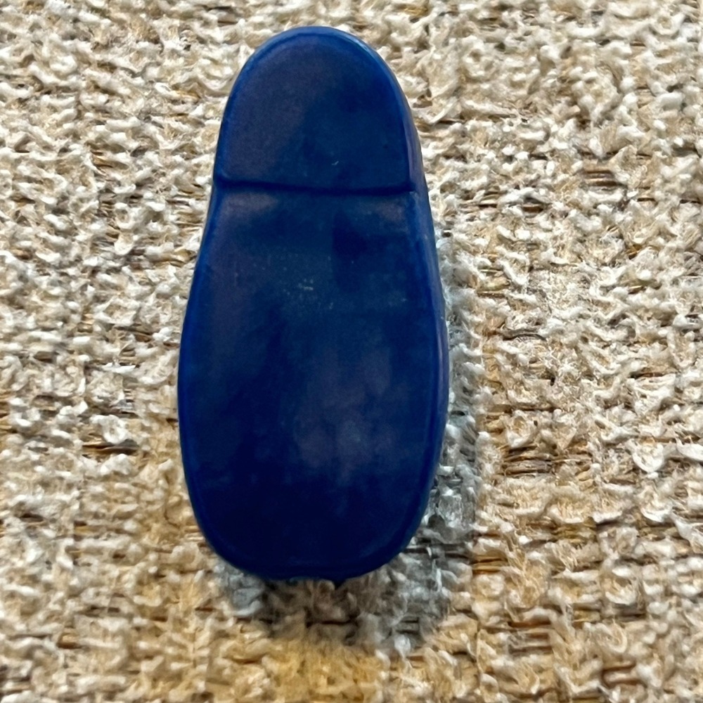 Vintage Mattel Ken Doll Blue Loafer Shoe Replacement Piece Accessory - Picture 2 of 2